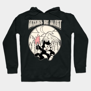 Felix the Cat Always Be Alert Hoodie